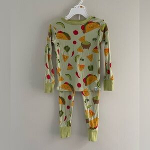 Toddler Boy’s 4T Honest Taco Time Print Pajama Set